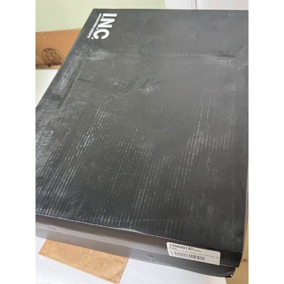 INC Keenah Patent Square Toe Black Thigh-High Boots Women's Size 7M New In Box - Picture 4 of 7